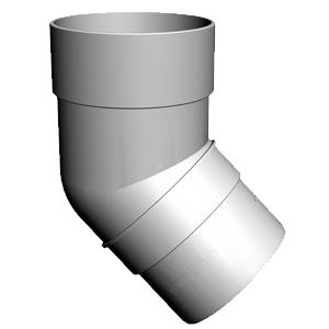 Колено 45 гр. Пломбир