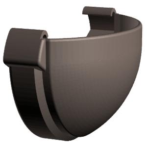 Заглушка желоба Шоколад LUX