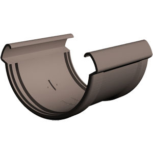 Соединитель желобов Шоколад LUX