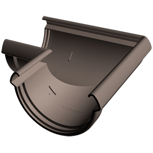 Угловой элемент 90 гр. Шоколад LUX