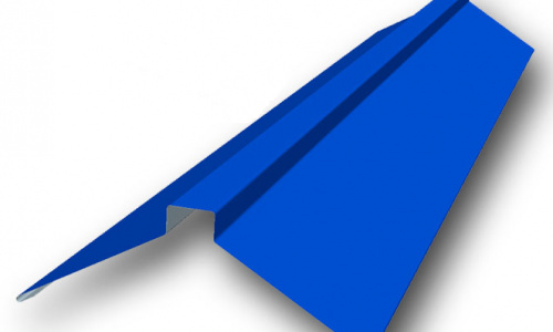 Планка конька плоского 120х120х2000 ПЭ RAL 5005