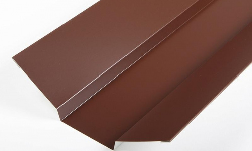 Планка ендовы верхняя 76х76х2000 ПЭ RAL 8017