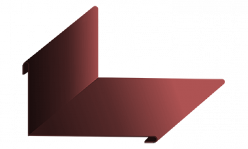 Планка примыкания верхняя 250х147х2000 ПЭ RAL 8017