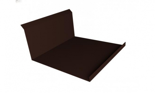 Планка примыкания нижняя 250х122х2000 ПЭ RAL 8017