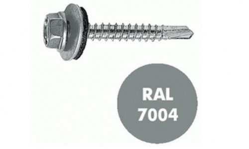Саморез кровельный 4,8х(28-38) RAL 7004