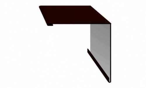 Планка угла наружного 50х50х2000 ПЭ RAL 8017