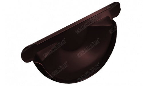 Заглушка торц.универс.150мм RAL 8017 GL