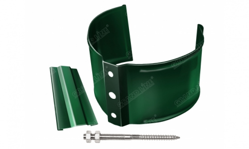 Кронштейн трубы на кирпич 90мм RAL 6005 GL