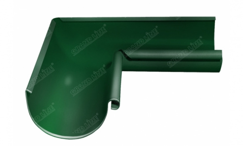 Угол желоба внутренний 90гр 125мм RAL 6005 GL