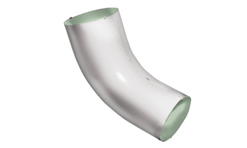 Колено трубы 60град 100мм RAL 9003 GL