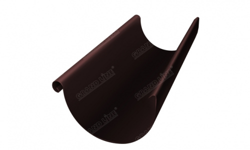 Желоб полукруглый 150мм 3м RAL 8017 GL