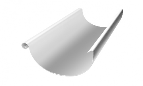 Желоб полукруглый 150мм 3м RAL 9003 GL