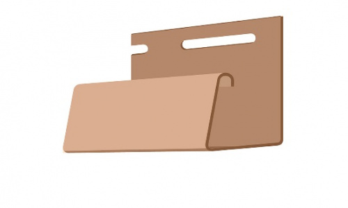 Фасадный J-профиль Каштановый