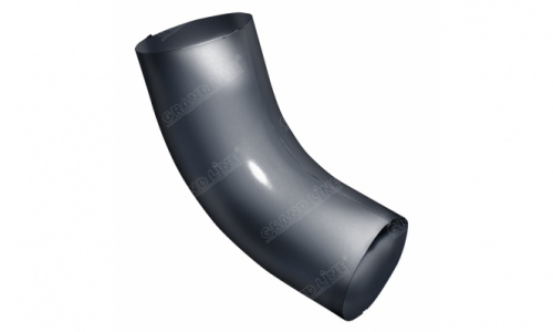 Колено трубы 60град 90мм RAL 7024 GL