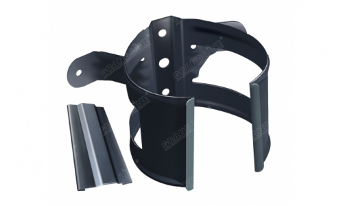 Кронштейн трубы на дерево 90мм RAL 7024 GL