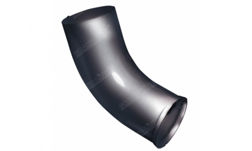 Колено стока 90мм RAL 7024 GL