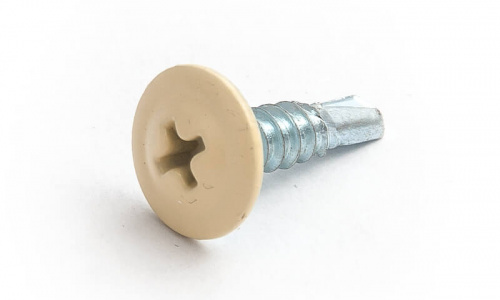 Саморез ПШ 4,2х25 мм RAL 1015 сверло