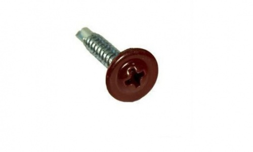 Саморез ПШ 4,2х25 мм RAL 3005 сверло