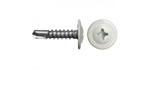 Саморез ПШ 4,2х16 мм RAL 9003 сверло