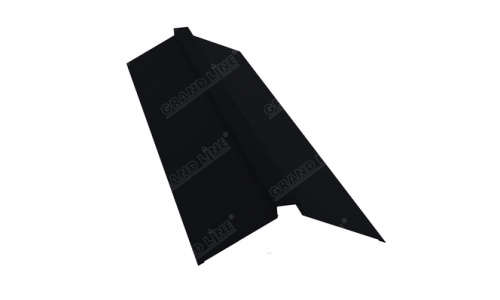 Планка конька плоского 0,5 twincolor Ral 9005 150х40х150