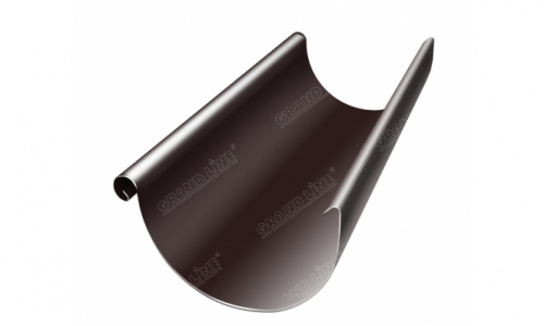 Желоб полукруглый Optima,125 мм, 3м,RAL8017