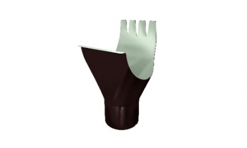 Воронка Optima,125/90 мм, RAL8017