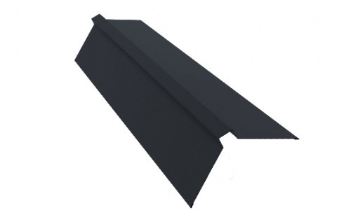 Планка конька плоского 120х120х2000 ПЭ RAL 7024