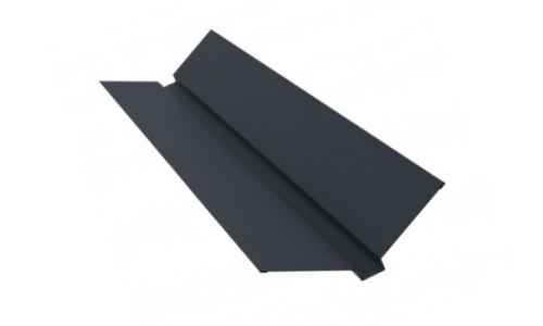 Планка ендовы верхняя 76х76х2000 ПЭ RAL 7024