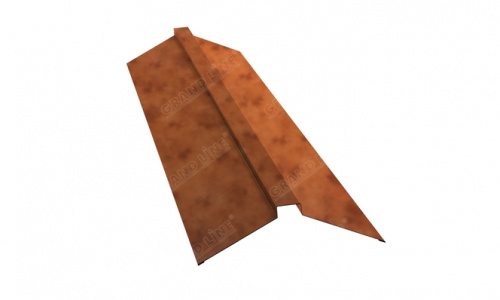 Планка конька плоского 0,5 twincolor Safari Orange 120х40х120