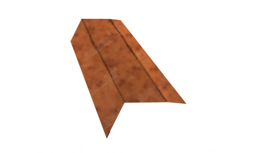 Планка карнизная угловая 0,5 twincolor  Safari Orange 100х69