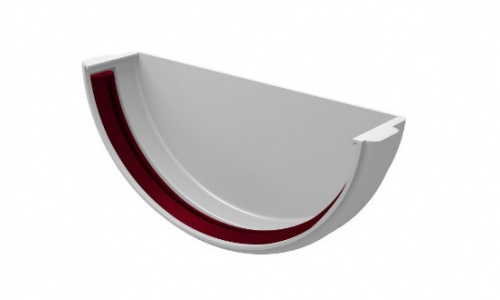 Заглушка желоба универсальная ПВХ белая GL