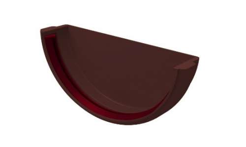 Заглушка желоба универсальная ПВХ шоколад GL