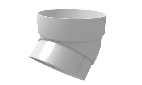 Колено трубы 45 град. ПВХ белое GL