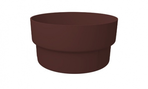 Муфта трубы соед. ПВХ шоколад GL