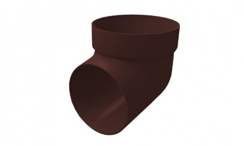 Колено сливное ПВХ шоколад GL