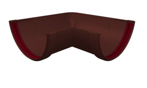 Угол желоба 90 град. универ. ПВХ шоколад GL