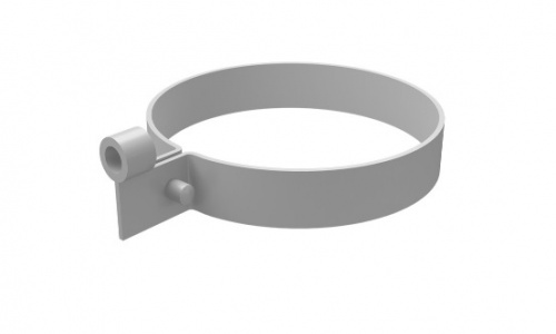 Хомут трубы ПВХ белый GL