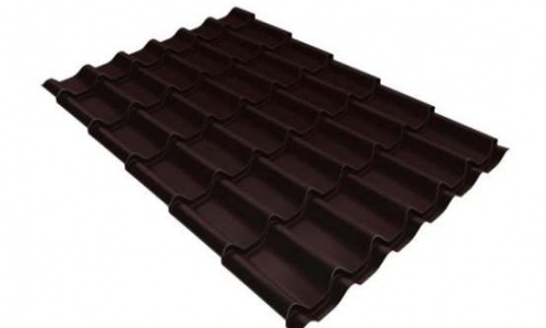 Металлочерепица Супермонтеррей 0,45-ПЭ RAL 8017