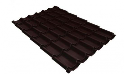 Металлочерепица классик GL 0,5 Velur20 RAL 8017