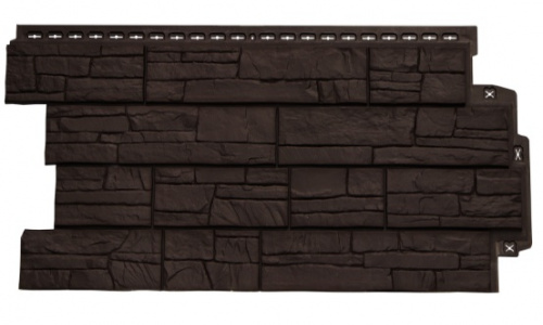 Фасадная панель GL Сланец шоколад