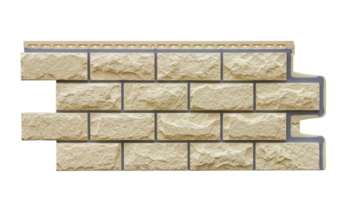 Фасадная панель GL Колотый камень Design шампань