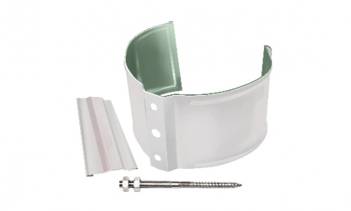 Кронштейн трубы на кирпич  Optima 100мм RAL 9003