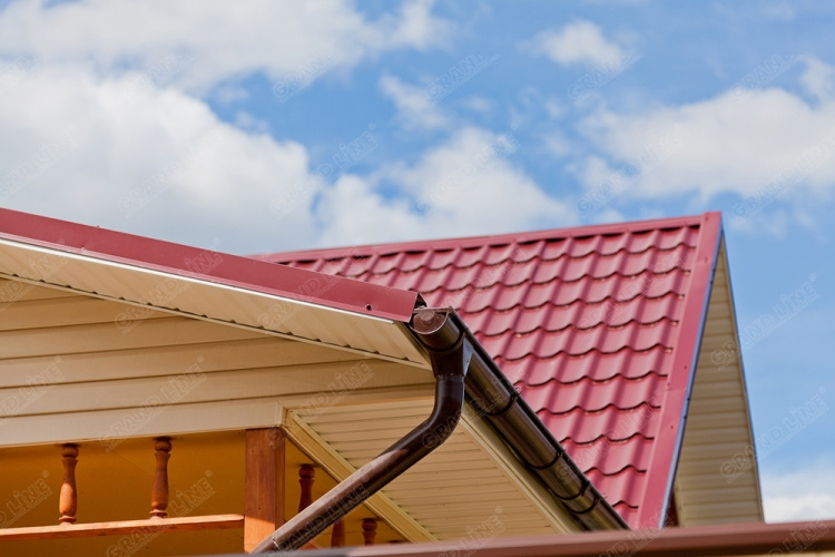 Угол желоба внешний 135гр 125мм RAL 3005 GL