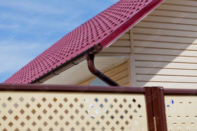 Угол желоба внутренний 135 гр 125мм RAL 3005 GL