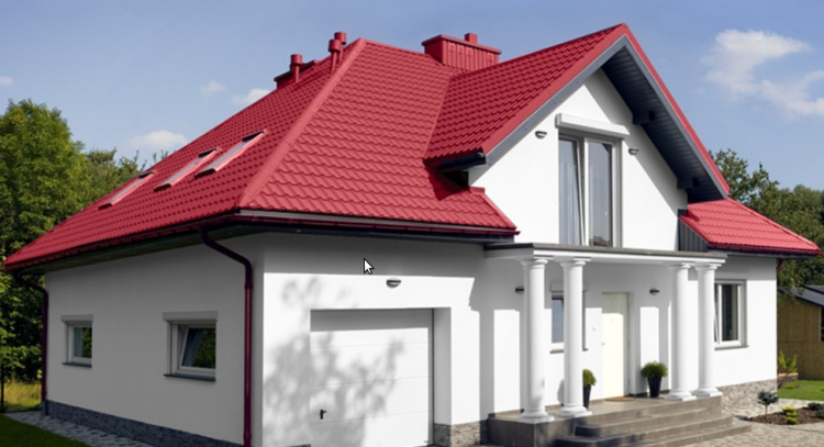 Металлочерепица Супермонтеррей 0,4-ПЭ RAL 3011