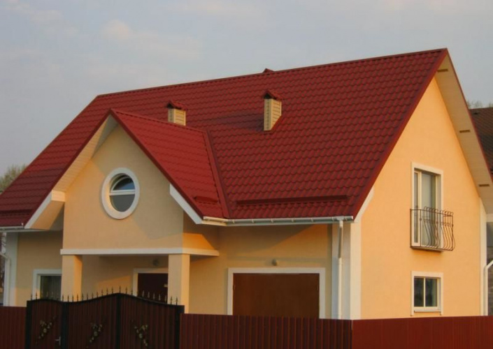 Металлочерепица Супермонтеррей 0,4-ПЭ RAL 3011