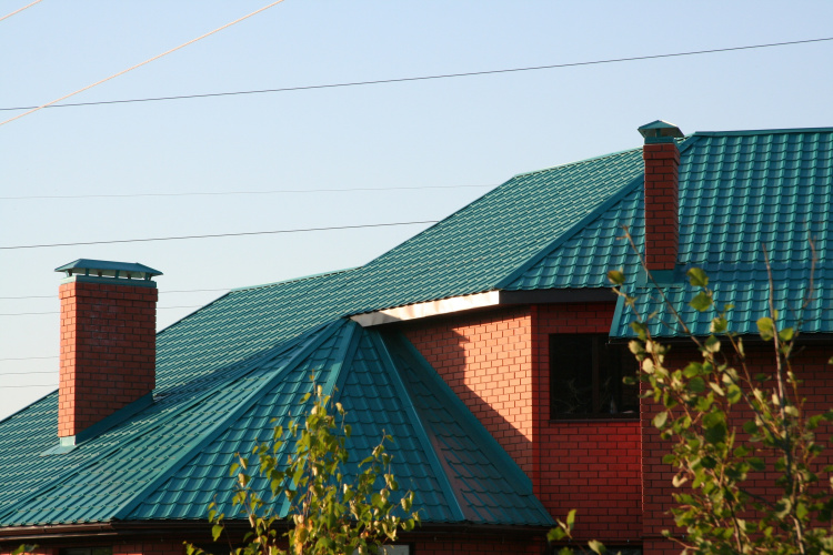 Металлочерепица Супермонтеррей ПЭ-0,4 RAL 5021