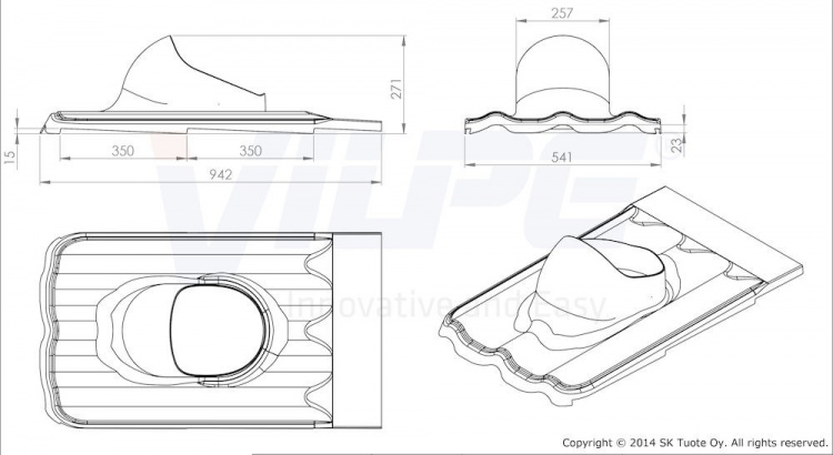 Проходной элемент XL MUOTOKATE коричневый 