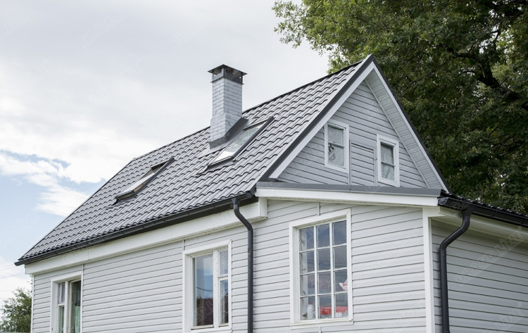 Колено стока 90мм RAL 7024 GL