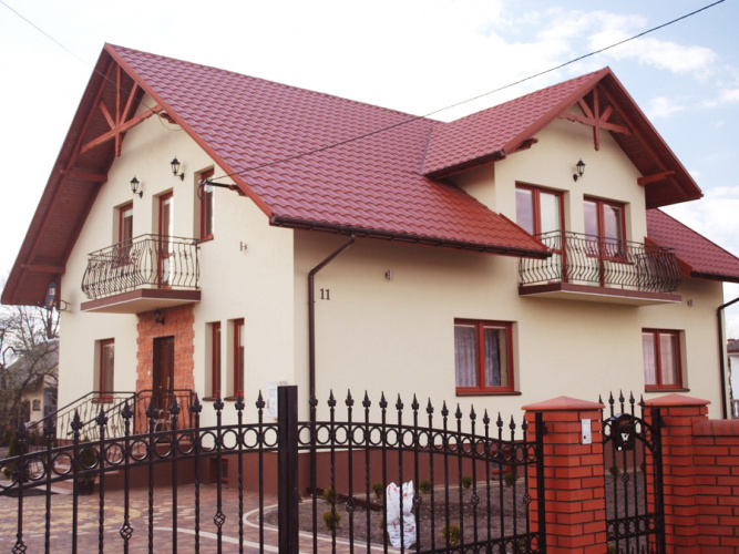 Металлочерепица Супермонтеррей Люкс-0.4 ПЭ RAL 3005